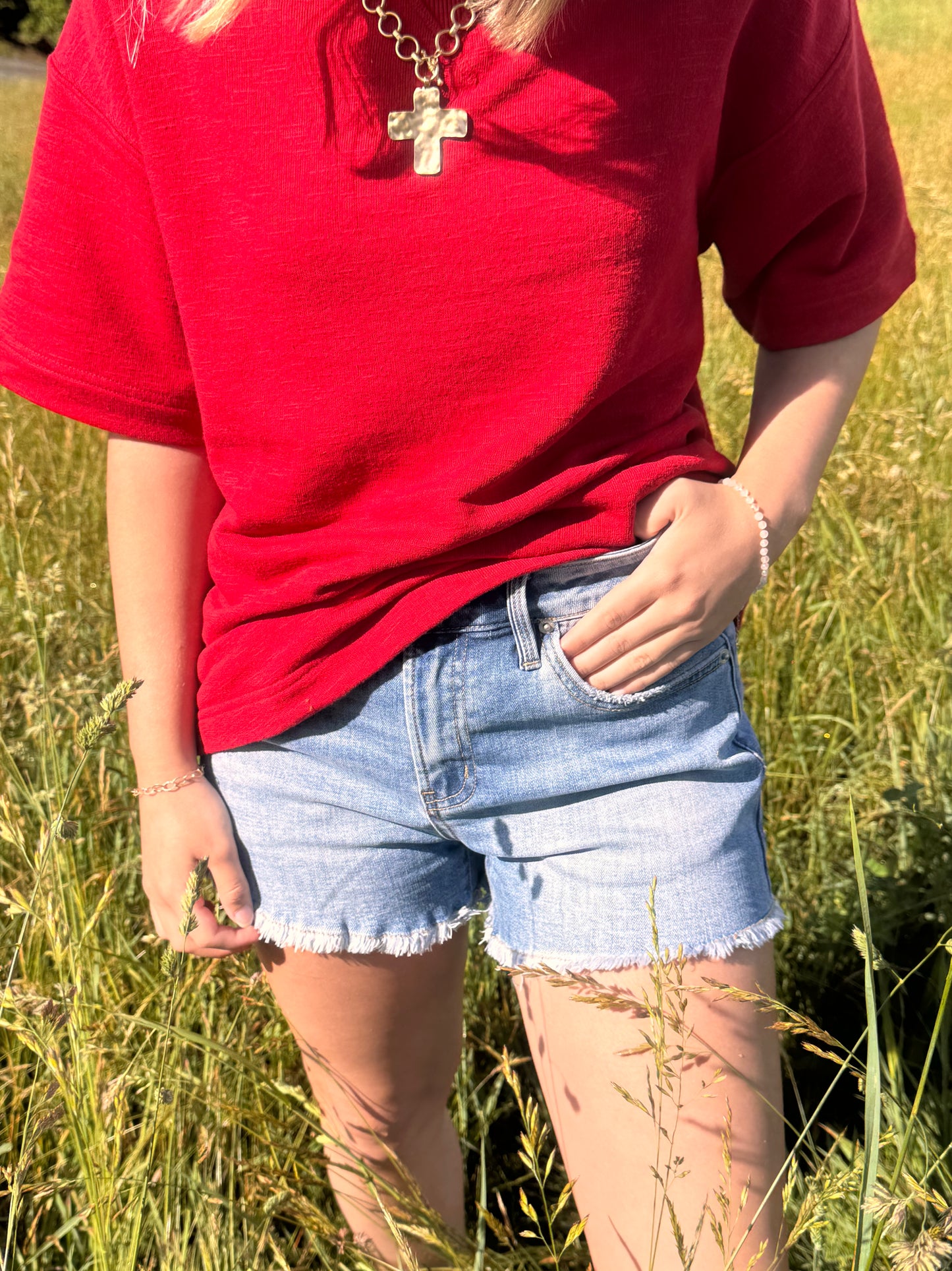 Simple Denim Shorts
